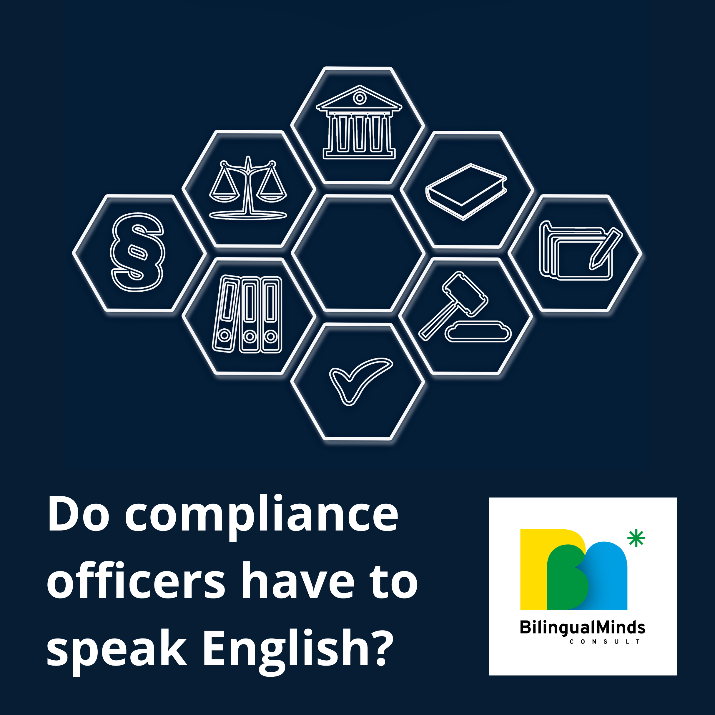 Do compliance officers have to speak English?